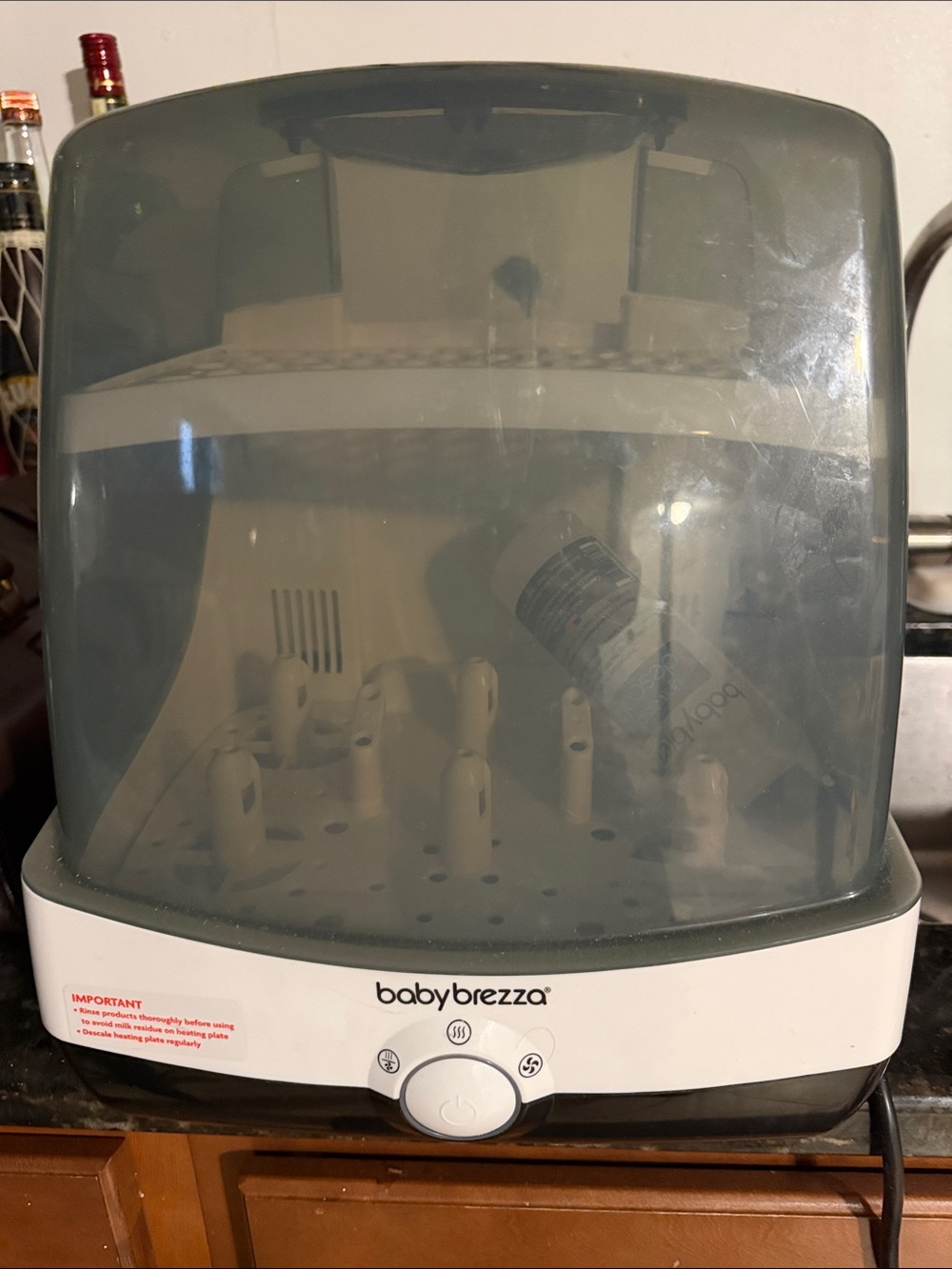 Baby Brezza Electric Bottle Sterilizer and Dryer - Gray/White